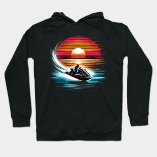 Wave Rider Jetski Design Hoodie